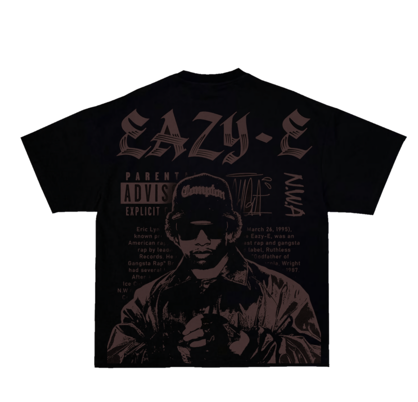 Camiseta color negro Oversize