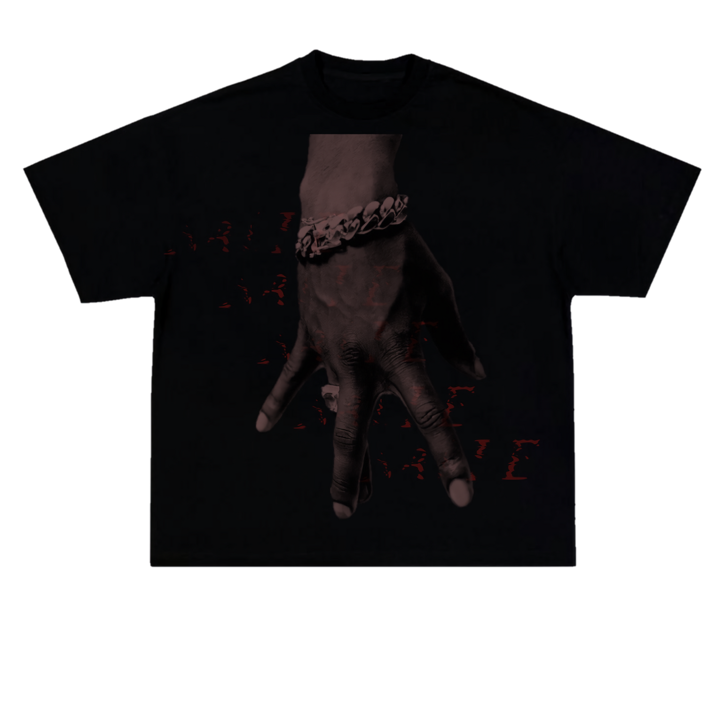 Camiseta color negro Oversize